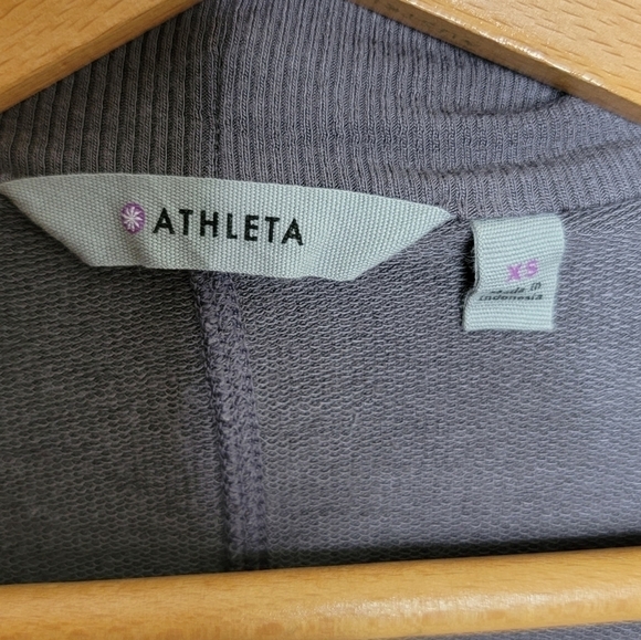 Athleta | Soft Gray Open Front Cardigan Sweater Size XS - Picture 2 of 6